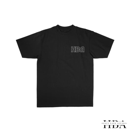 HBA SS1 Heavy Bank Black/Reflective Heavyweight Tee (PRE-ORDER) MAY23RD